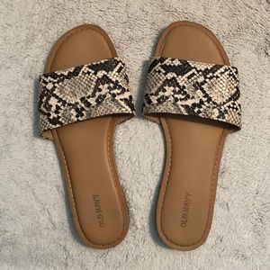 Snake Skin Sandals